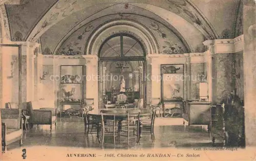 AK / Ansichtskarte Randan RIOM 63 Puy-de-Dome Chateau  Un Salon Auvergne