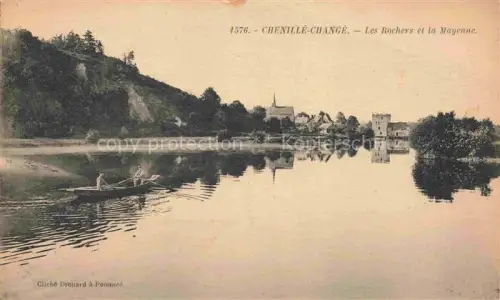 AK / Ansichtskarte Chenille-Change SEGRE 49 Maine-et-Loire Les Rochers et la Mayenne