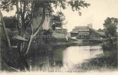 AK / Ansichtskarte Cande SEGRE 49 Maine-et-Loire Etang près de la gare