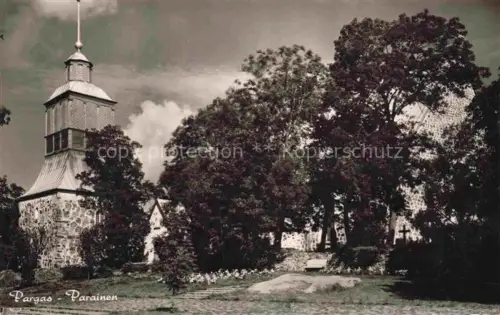 AK / Ansichtskarte Pargas Parainen Abo Turku Suomi Kapelle Friedhof