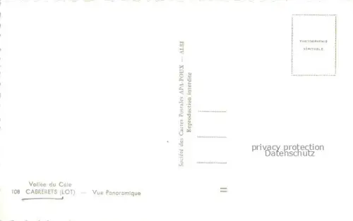 AK / Ansichtskarte Cabrerets Vue panoramique de la Vallée Célé
