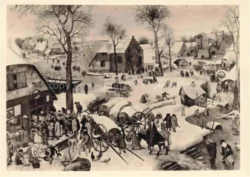 AK / Ansichtskarte BRUEGHEL Pieter der Juengere Le Jeune (1564-1638) Kuenstlerkarte Die Volkszaehlung Bethlehem 