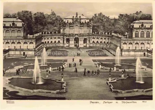 AK / Ansichtskarte Foto Hahn Nr. 7605 Dresden Zwinger Wallpavillon 