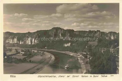 AK / Ansichtskarte Foto Hahn Nr. 3906 Elbsandsteingebirge Rathen Bastei Waende 