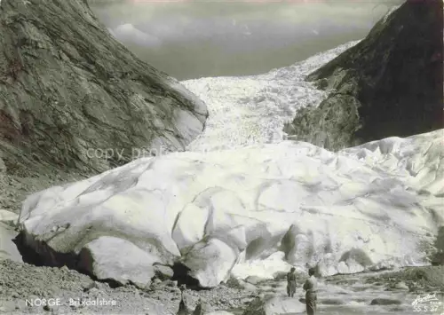 AK / Ansichtskarte Gletscher Ferner Glacier Glaciar Ghiacciaio-- Norge Brixdalsbre Oslo