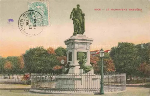 AK / Ansichtskarte NICE   Nizza 06 Alpes-Maritimes Le Monument Massena