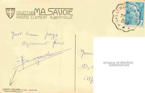 AK / Ansichtskarte Crest-Voland ALBERTVILLE 73 Savoie Masavoie 