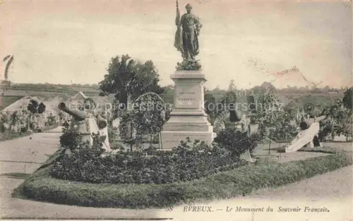AK / Ansichtskarte EVREUX 27 Eure Monument Souvenir Francais