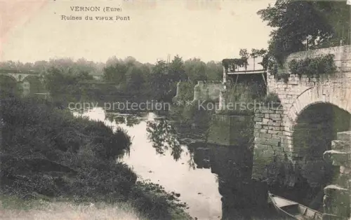 AK / Ansichtskarte Vernon  Evreux 27 Eure Ruines du vieux Pont
