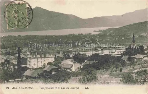 AK / Ansichtskarte AIX-LES-BAINS Chambery 73 Savoie Vue generale Lac du Bourget