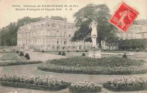 AK / Ansichtskarte Chateau de Dampierre 78 Yvelines Jardin Francais et Facade Est