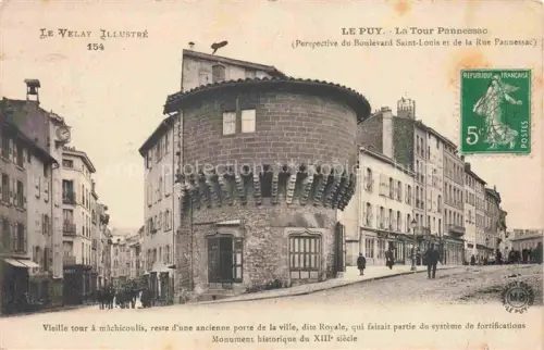 AK / Ansichtskarte LE PUY  en-Velay 43 Haute-Loire Boulevard Saint Louis et de la Rue Pannessac