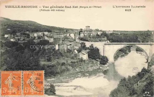 AK / Ansichtskarte Vieille-Brioude BRIOUDE 43 Haute-Loire Vue generale Sud Est Gorges de l'Allier