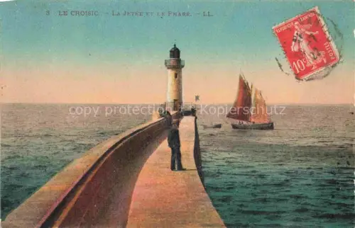 AK / Ansichtskarte Le Croisic Saint-Nazaire 44 Loire-Atlantique Le Jetee et le Phare