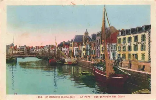 AK / Ansichtskarte Le Croisic Saint-Nazaire 44 Loire-Atlantique Le Port Vue generale des Quais