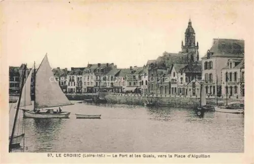 AK / Ansichtskarte LE  CROISIC Saint-Nazaire 44 Loire-Atlantique Le Port et les Quais vers la Place d'Aiguillon
