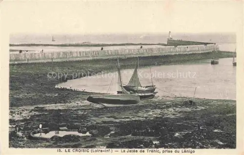 AK / Ansichtskarte LE  CROISIC Saint-Nazaire 44 Loire-Atlantique La Jetee de Trehic prise du Lenigo
