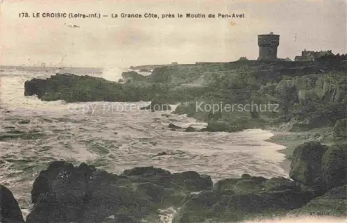 AK / Ansichtskarte LE  CROISIC Saint-Nazaire 44 Loire-Atlantique La Grande Cote pres le Moulin de Pen Avel
