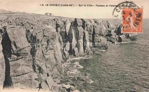 AK / Ansichtskarte LE  CROISIC Saint-Nazaire 44 Loire-Atlantique Sur la Cote Plateau et Falaise des Aiguilles