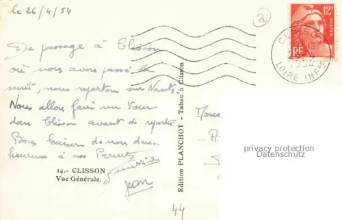 AK / Ansichtskarte Clisson NANTES 44 Loire-Atlantique Vue generale