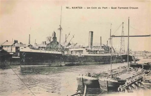 AK / Ansichtskarte NANTES 44 Loire-Atlantique Un Coin du Port Quai Fernand Crouan