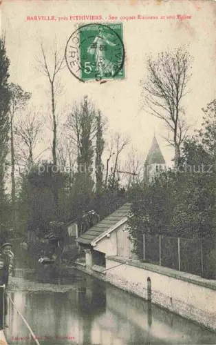 AK / Ansichtskarte Barville-en-Gatinais Pithiviers 45 Loiret Son coquet Ruisseau et son Engine