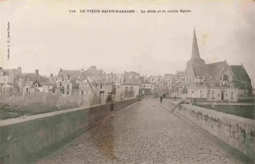 AK / Ansichtskarte SAINT-NAZAIRE  ST-NAZAIRE 44 Loire-Atlantique Le Mole et la vieille Eglise