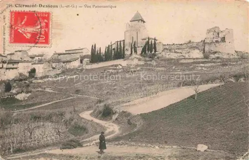 AK / Ansichtskarte Clermont-Dessous Agen 47 Lot-et-Garonne Vue panoramique