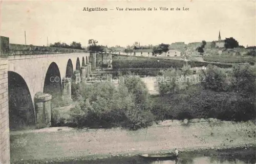 AK / Ansichtskarte Aiguillon AGEN 47 Lot-et-Garonne Vue d'ensemble de la Ville et du Lot