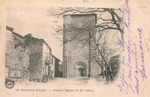AK / Ansichtskarte Aubiac AGEN 47 Lot-et-Garonne Eglise du XIe siecle