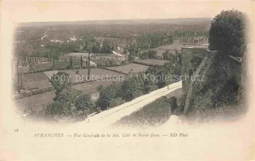 AK / Ansichtskarte AVRANCHES 50 Manche Vue générale de la Sée côté de Saint-Jean