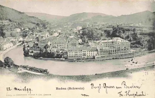 AK / Ansichtskarte BADEN  AG (Schweiz) Stadtpanorama