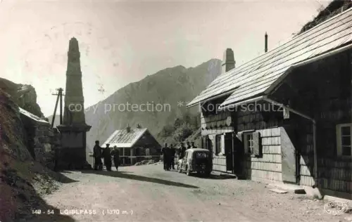 AK / Ansichtskarte Loiblpass Karawanken Ferlach Kaernten AT Am Grenzuebergang