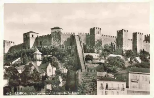 AK / Ansichtskarte LISBOA Lisbon Lissabon Lisbonne PT Um pormenor do Castelo S. Jorge