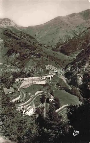 AK / Ansichtskarte Tende Nice 06 Alpes Maritimes Les lacets de la route du col de Tende et l'entrée du tunnel