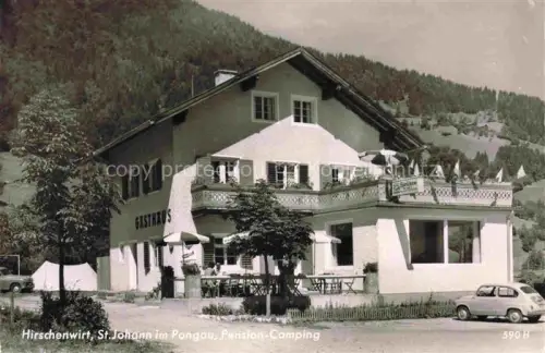 AK / Ansichtskarte St Johann  Pongau AT Gasthaus Hirschenwirt Pension Camping