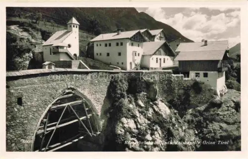 AK / Ansichtskarte Grins Arlberg Tirol AT Roemerbruecke mit Gedaechtniskapelle
