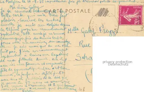 AK / Ansichtskarte Le Malzieu-Ville MENDE 48 Lozere Fontaine de la Vierge Place Eugene de Rosiere