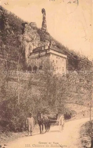AK / Ansichtskarte Rocheblave Chateau Gorges du Tarn FLORAC 48 Lozere Chateu de Rocheblave