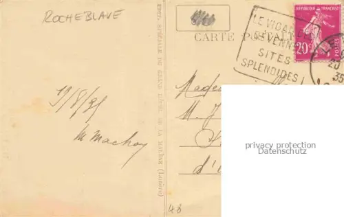 AK / Ansichtskarte Rocheblave Chateau Gorges du Tarn FLORAC 48 Lozere Chateu de Rocheblave