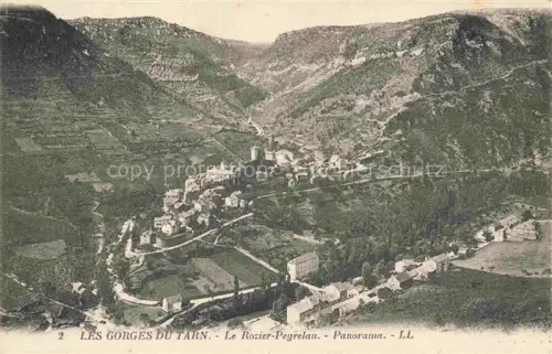 AK / Ansichtskarte Le Rozier Florac 48 Lozere Panorama Peyrelau