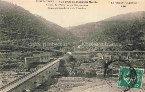 AK / Ansichtskarte Chapeauroux Lozere (Departement-48) Vue prise du Nouveau Monde Vallees de l'Allier et du Chapeauroux