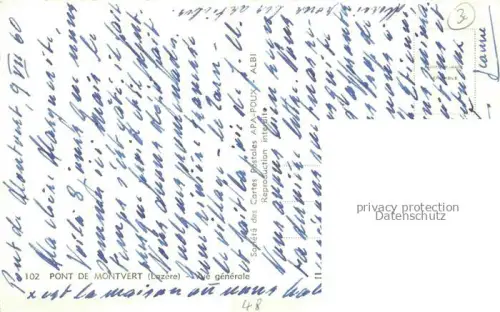 AK / Ansichtskarte Montvert Pont-de-Montvert Le FLORAC 48 Lozere Pont de Montvert Vue generale