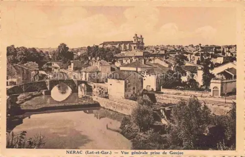 AK / Ansichtskarte NERAC-EN-ALBRET 47 Lot-et-Garonne Vue generale prise de Gaujac