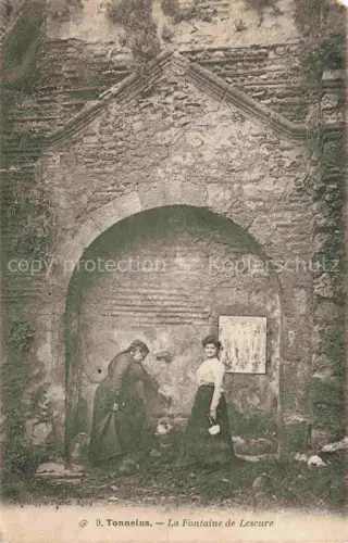 AK / Ansichtskarte Tonneins Marmande 47 Lot-et-Garonne La Fontaine de Lescure
