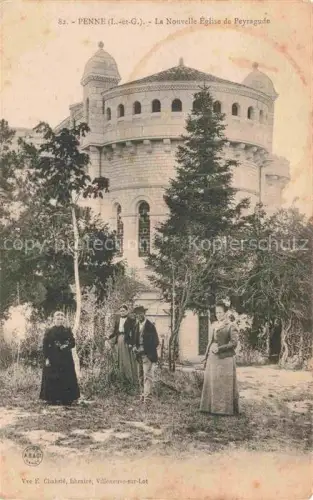 AK / Ansichtskarte Penne -d Agenais Villeneuve-sur-Lot 47 Lot-et-Garonne La Nouvelle Eglise de Peyragude
