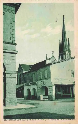 AK / Ansichtskarte Miramont-de-Guyenne Marmande 47 Lot-et-Garonne Place de l'Hotel de Ville