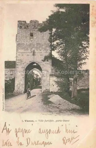 AK / Ansichtskarte Vianne NERAC 47 Lot-et-Garonne Ville fortifiee porte Ouest