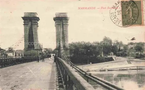 AK / Ansichtskarte MARMANDE 47 Lot-et-Garonne Pont Suspension