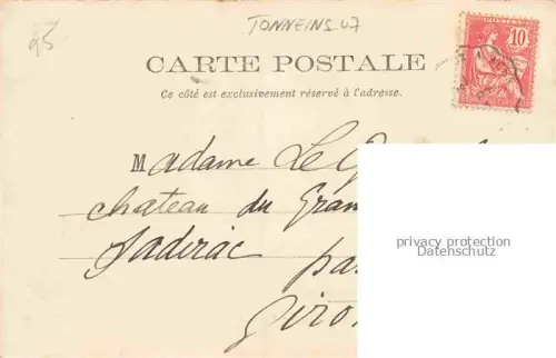 AK / Ansichtskarte Tonneins Marmande 47 Lot-et-Garonne Cote Est